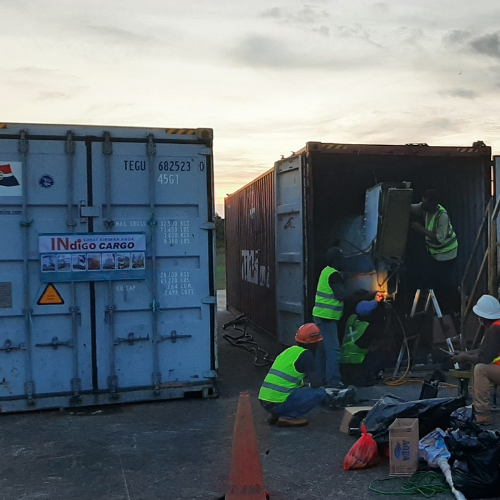 pengiriman pesawat via container indigo cargo
