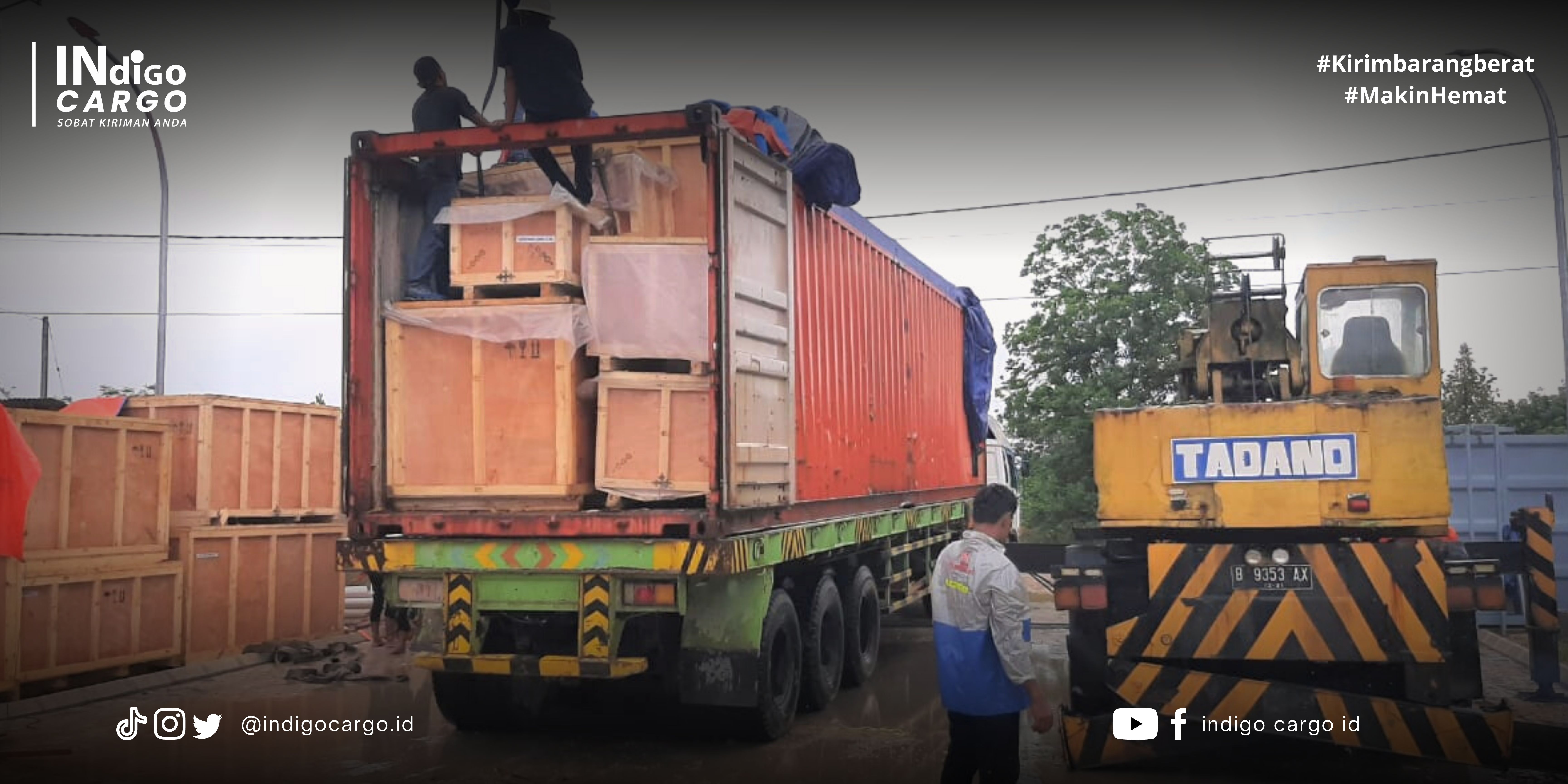 pengiriman barang besar,berat, dan banyak indigo cargo spesialis pengiriman cargo project logistics percayakan dengan indigo cargo