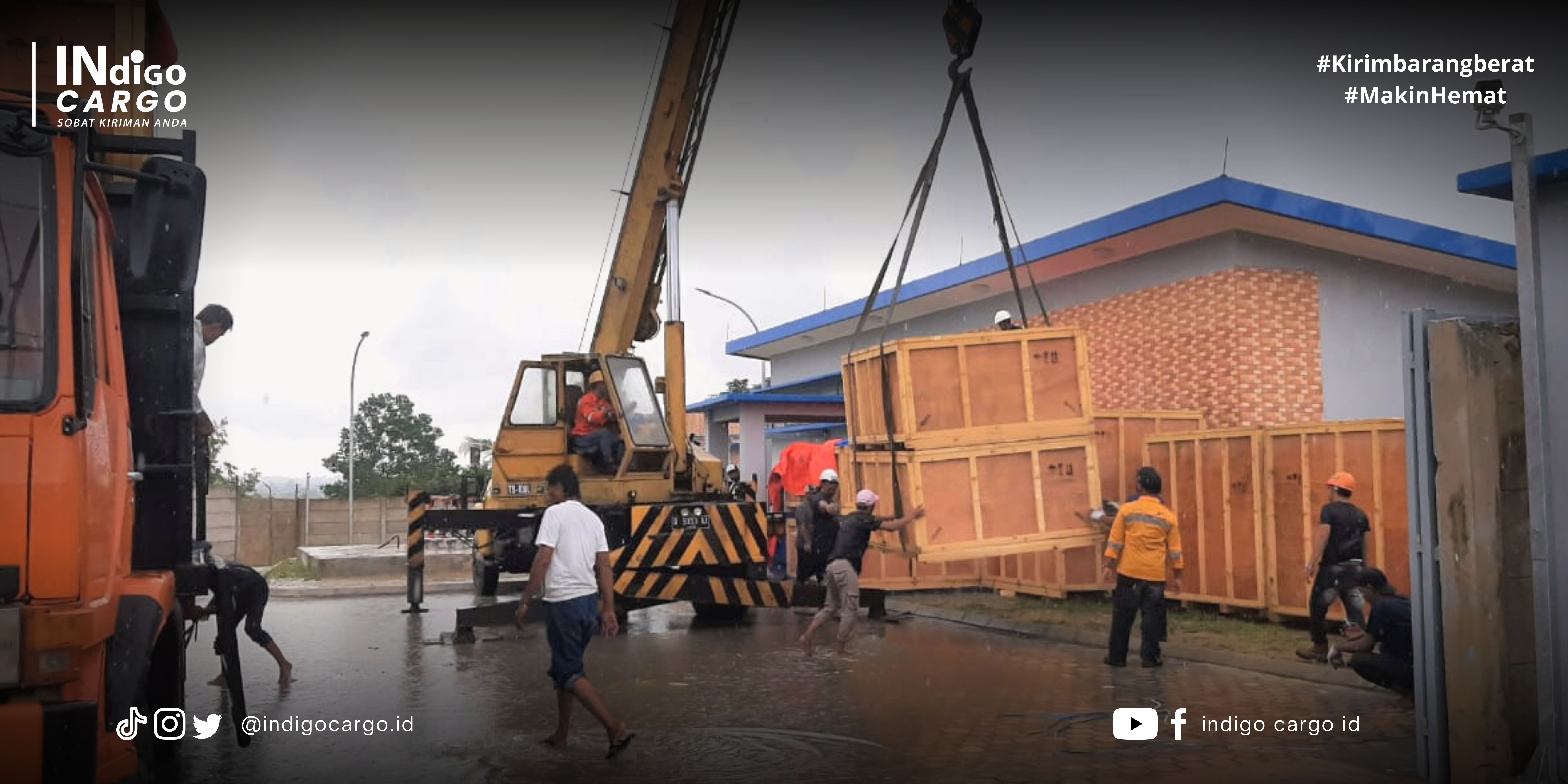 pengiriman project logistics indigo cargo barang besar dan berat serahkan dengan indigo cargo